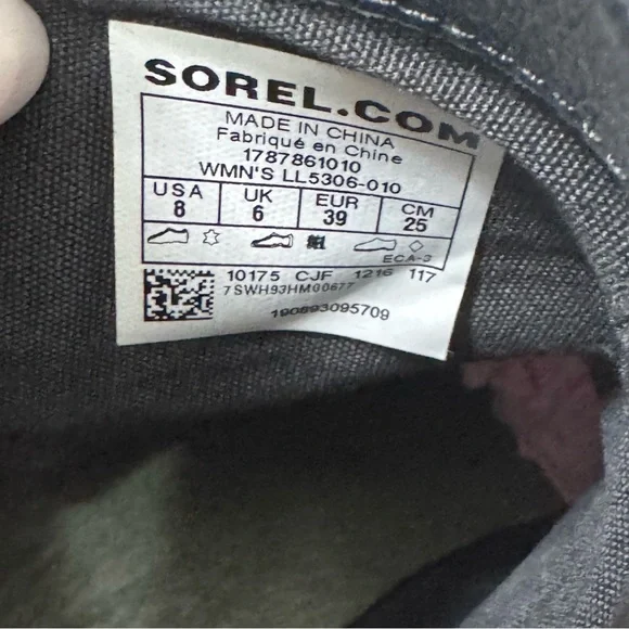 Sorel Danica Waterproof Black Leather Ankle Booties Ss 8 - Picture 12 of 13